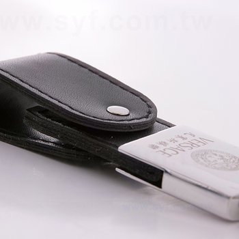 皮製隨身碟-鑰匙圈禮贈品USB-金屬皮環革材質隨身碟-採購訂製印刷推薦禮品_3